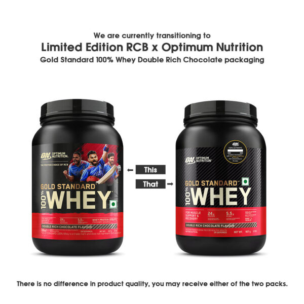 Gold Standard 100% Whey Protein | 907 g (2 lbs) | Double Rich Chocolate - Image 6