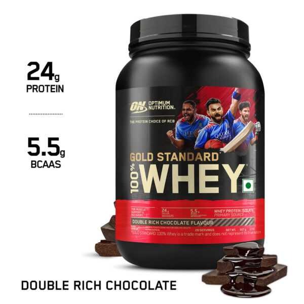 Gold Standard 100% Whey Protein | 907 g (2 lbs) | Double Rich Chocolate - Image 10